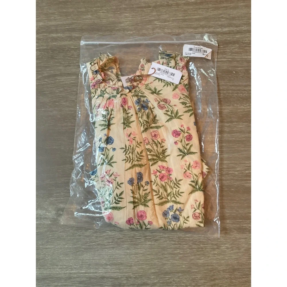Pink Chicken Harper Dress Leafy Floral Size 6Y New With Tags